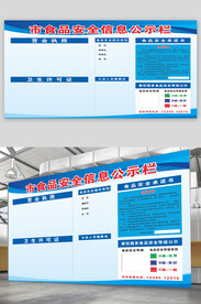 食品安全信息公示栏