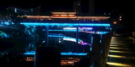 桥体亮化夜景