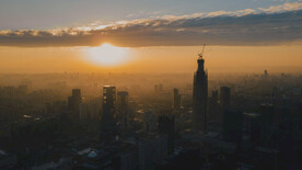 宁波东部新城航拍照片