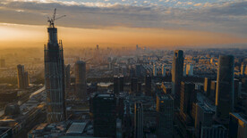 宁波东部新城 航拍照片