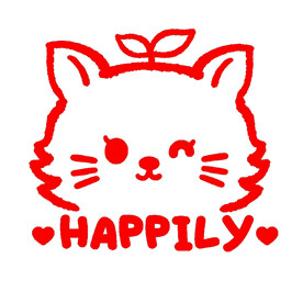 卡通快乐喵图案