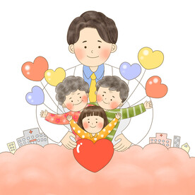 卡通人物插画    