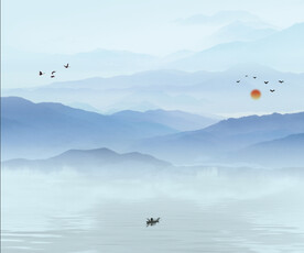 中国风水墨背景