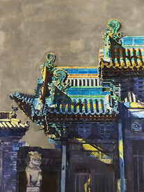 古建筑水彩画