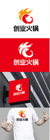 火锅标识设计