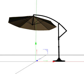 C4D模型 伞