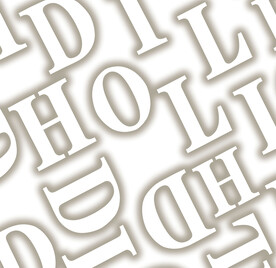 渐变字母