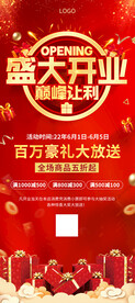 盛大开业海报展架