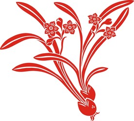 手绘花草