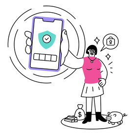 金融科技商业插图    
