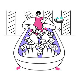 金融科技商业插图    