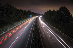 户外公路夜景