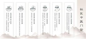 中医社区门诊墙海报
