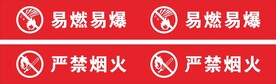 严禁烟火 易燃易爆标识牌