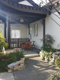 杭州绿城桃李春风别墅庭院水榭