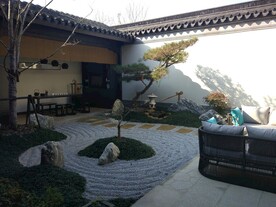 杭州绿城桃李春风别墅庭院景观