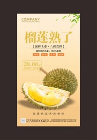 榴莲海报