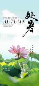 处暑海报