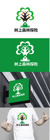 森林探险标识设计
