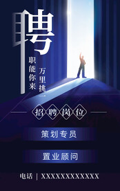 诚聘招聘海报