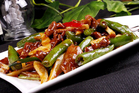 杭椒山菌牛柳 