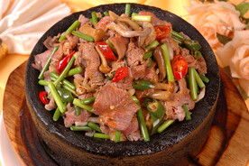 蒜苔炒肉