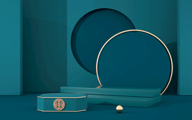 中秋节国潮电商背景