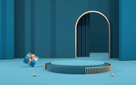 中秋节国潮电商背景