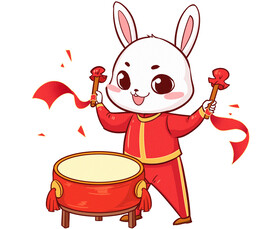 卡通兔子插画