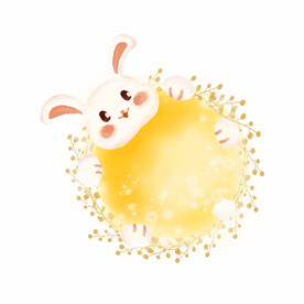 卡通兔子插画