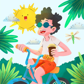 夏天小孩