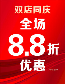 双店同庆海报