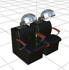 C4D模型 烫发椅
