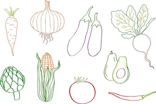 蔬菜手绘