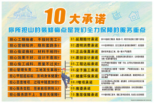 装修承诺海报