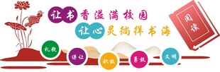 学校阅读文化墙