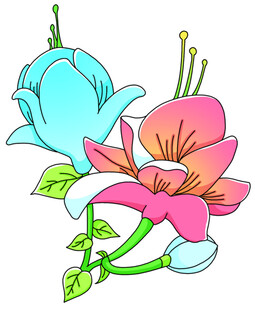 卡通手绘花朵