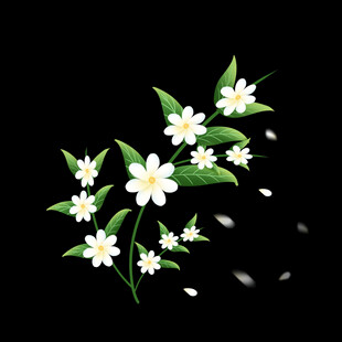 卡通手绘花朵