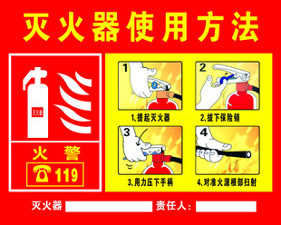 灭火器使用方法