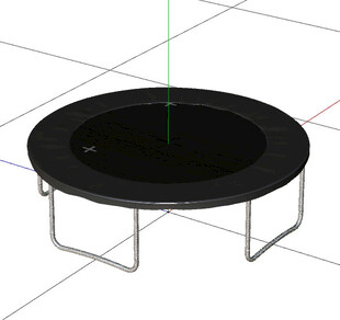 C4D模型 蹦床