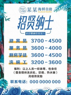 海鲜馆招聘