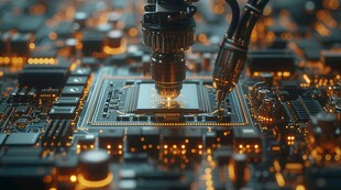 CPU芯片制造电路板数字未来高