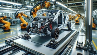 机器人机器臂新能源汽车高科技