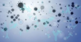 新冠德尔塔病毒变异基因高科技图