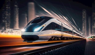 高铁动车列车铁路火车地铁轻轨