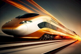 高铁动车列车铁路火车地铁轻轨