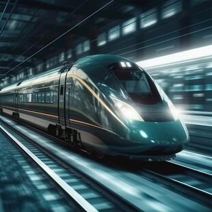 高铁动车列车铁路火车地铁轻轨