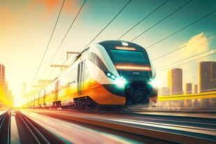 高铁动车列车铁路火车地铁轻轨