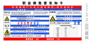 职业病危害告知卡