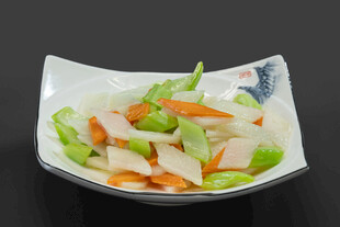 西芹炒山药  胡萝卜